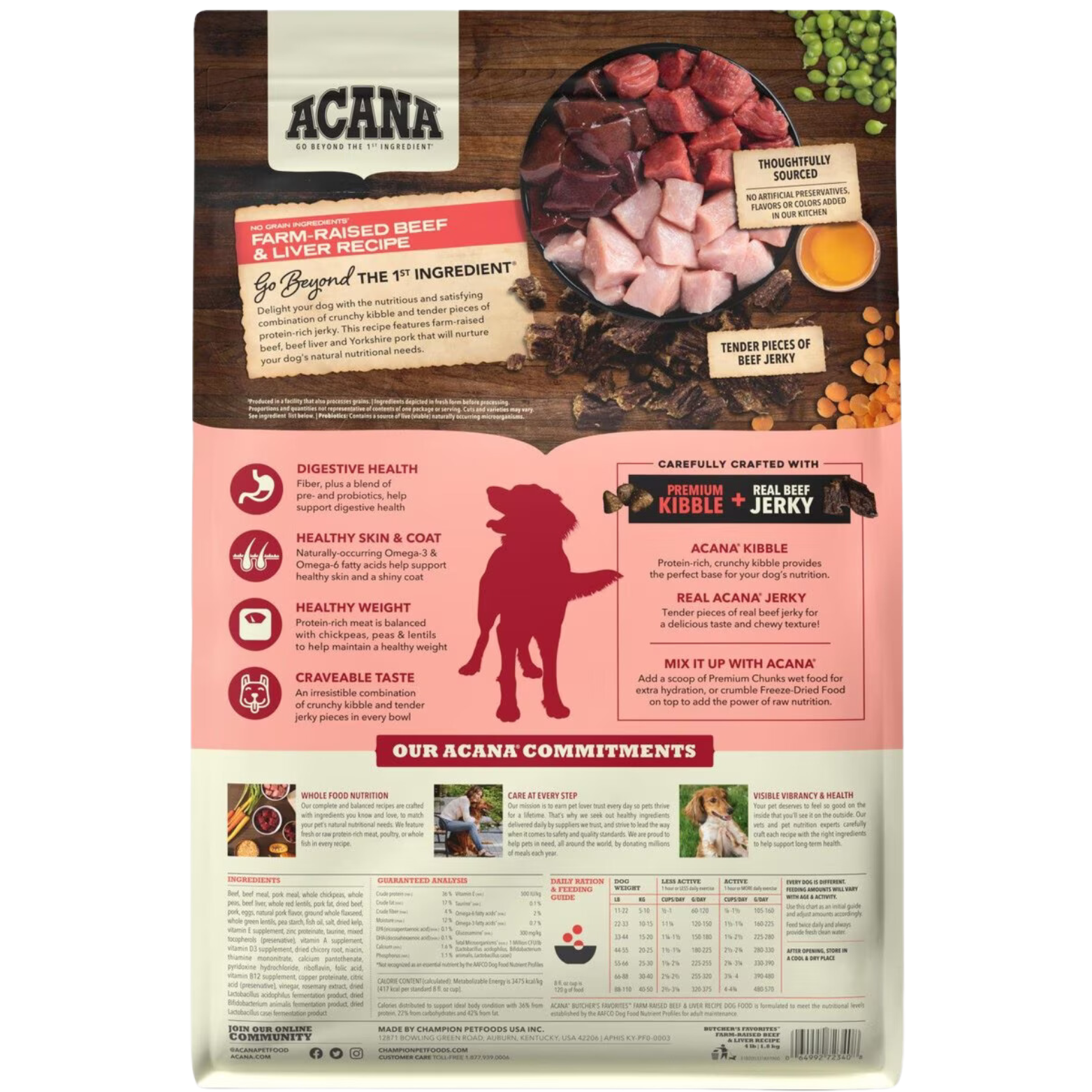 Acana Butcher's Favorites Farm-Raised Beef & Liver Recipe Dry Dog Food