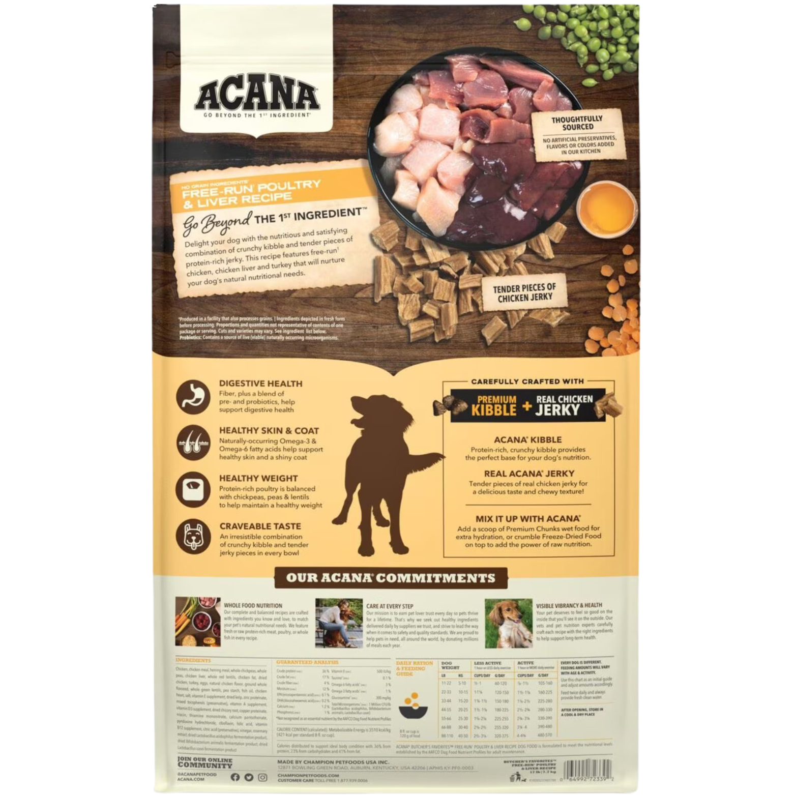 Acana Butcher's Favorites Free-Run Poultry & Liver Recipe Dry Dog Food