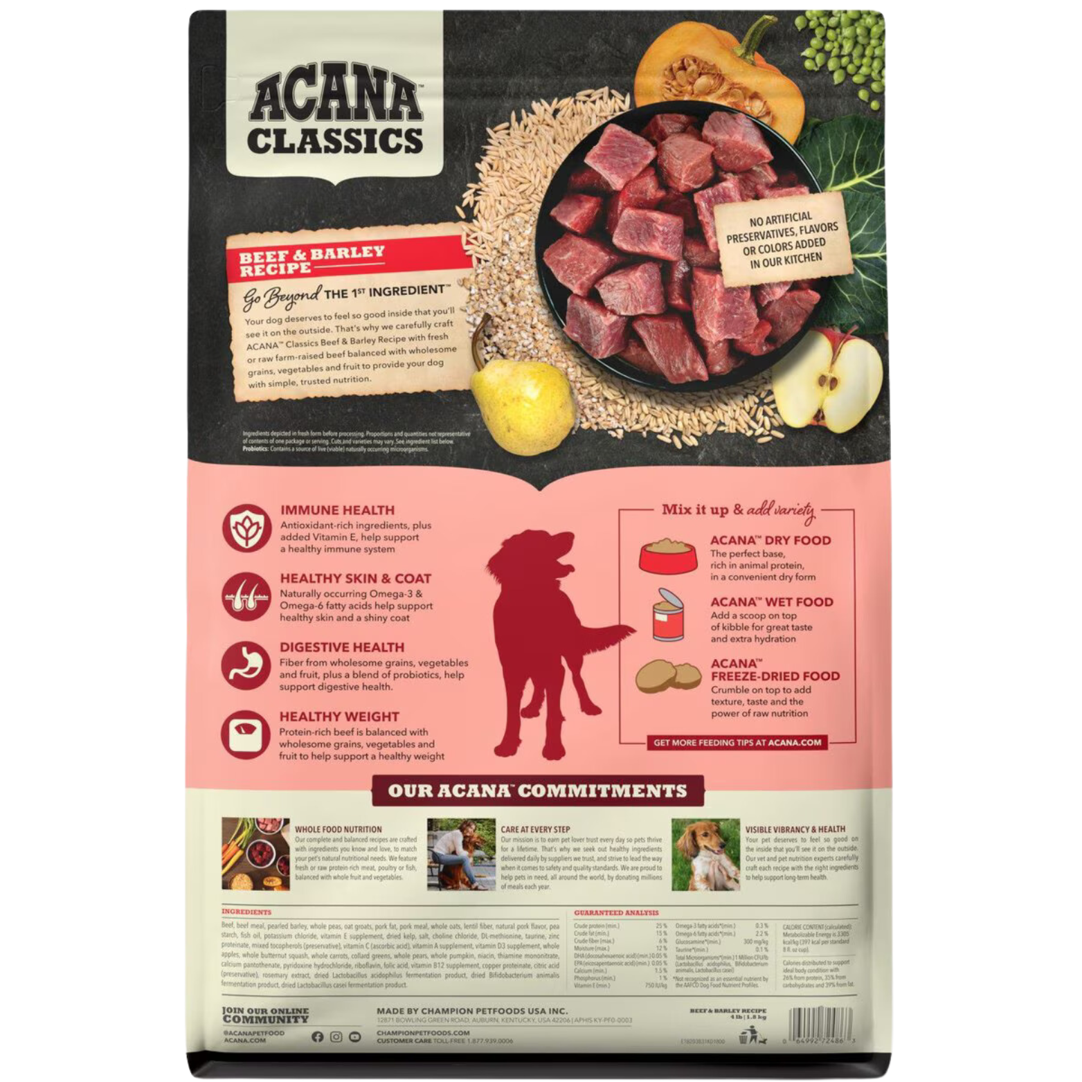 Acana Classics Beef & Barley Recipe Dry Dog Food