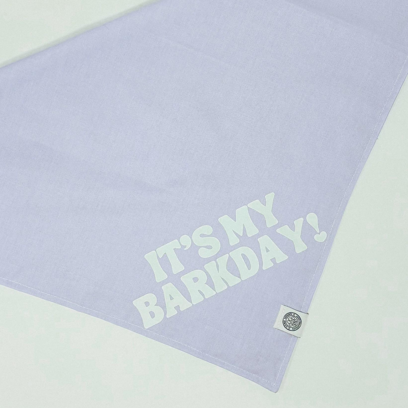 Camp Hound It's My BarkDay Dog Bandana Purple