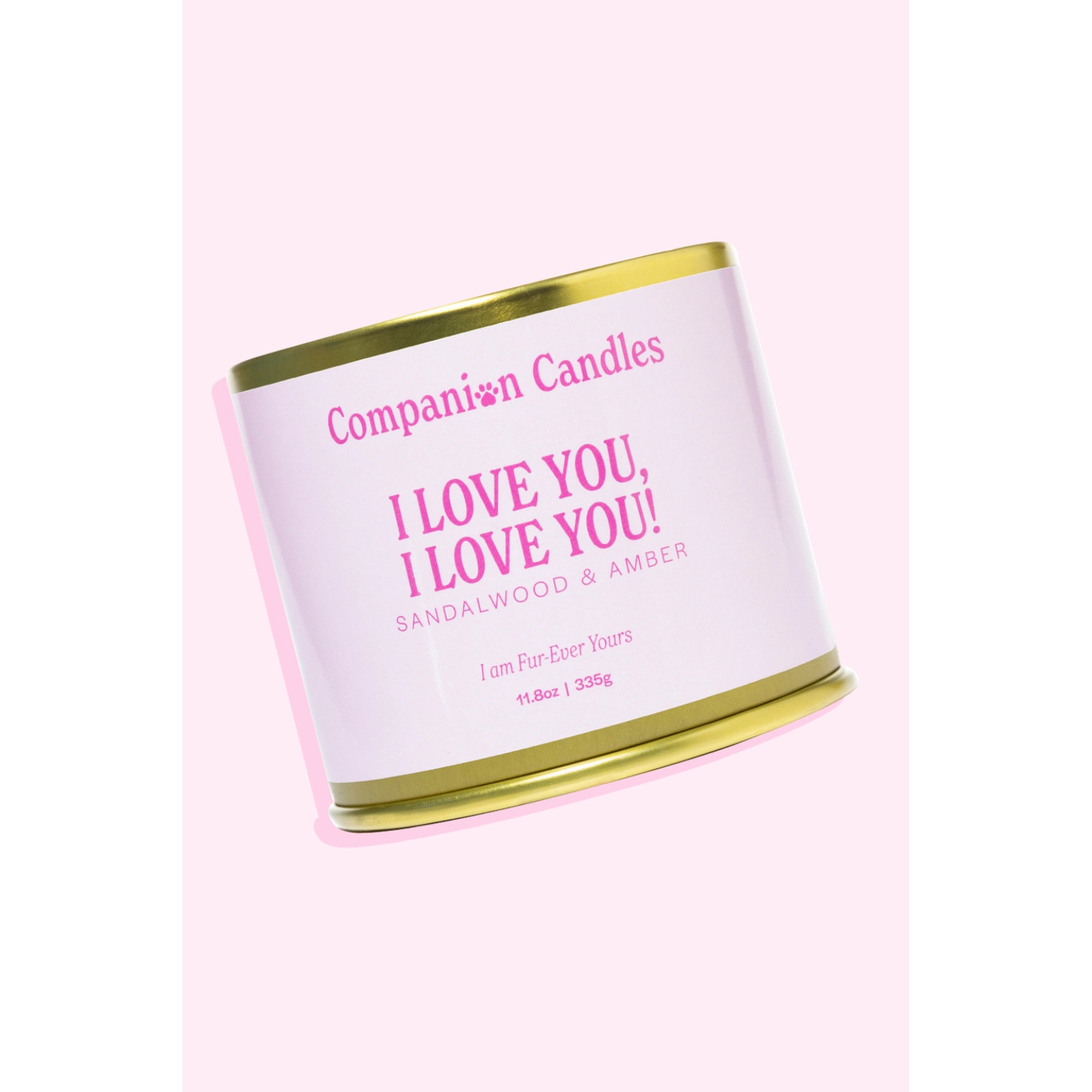 Companion Candles Pet-Safe Soy Candle Sandalwood & Amber