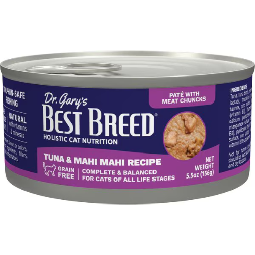 Dr. Gary's Best Breed Tuna & Mahi Mahi Grain-Free Pate Wet Cat Food