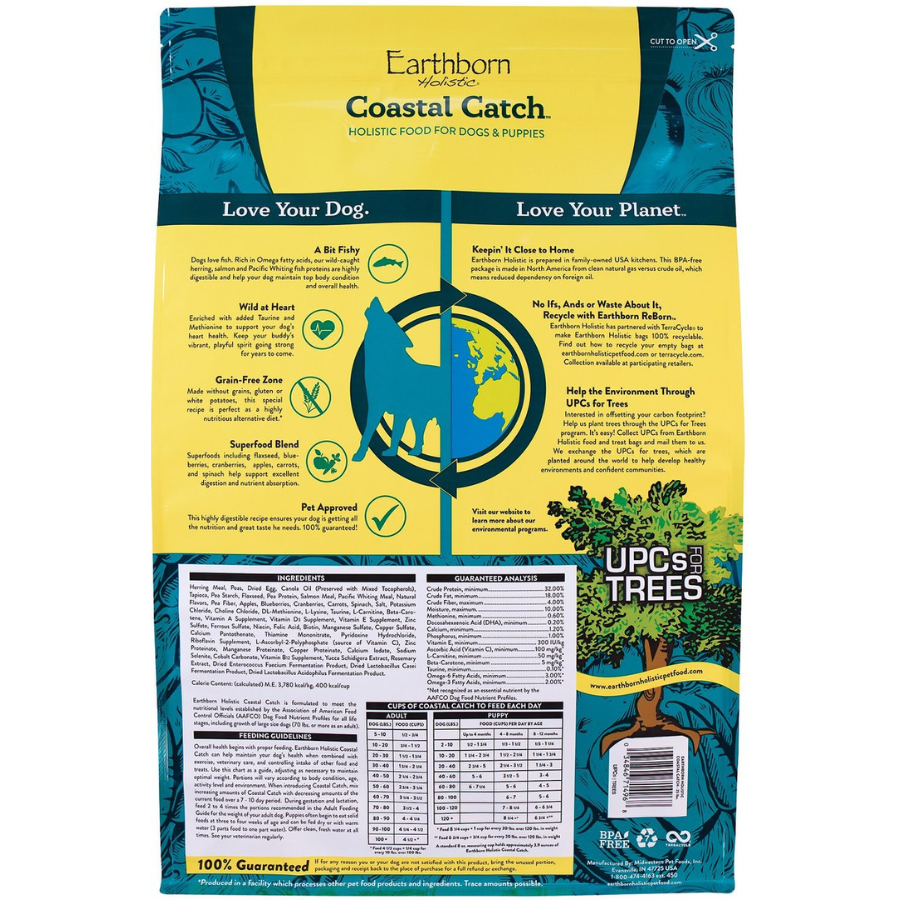 Earthborn Holistic Grain-Free Coastal Catch Natural Dry Dog Food - Mutts & Co.