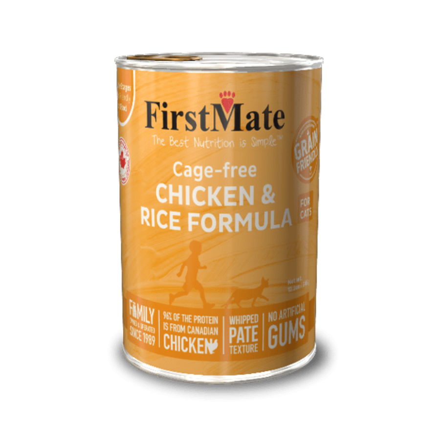 FirstMate Cage Free Chicken & Rice Formula Canned Cat Food