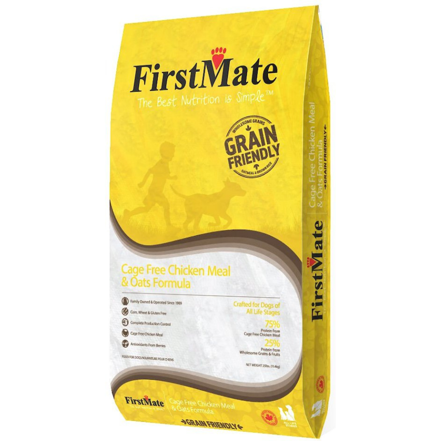 FirstMate Grain Friendly Cage Free Chicken Meal & Oats Dry Dog Food