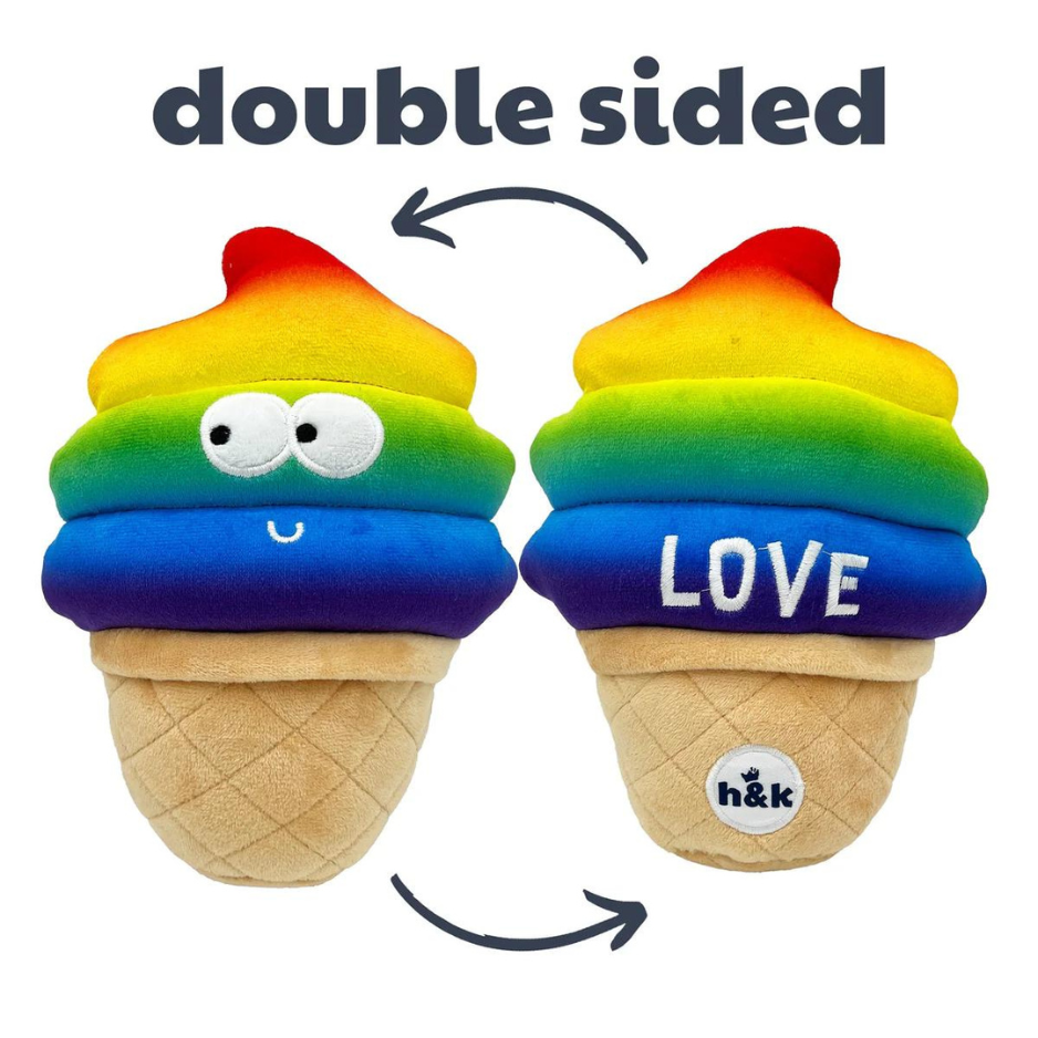 Huxley & Kent Fro-Yo Pride Plush Dog Toy