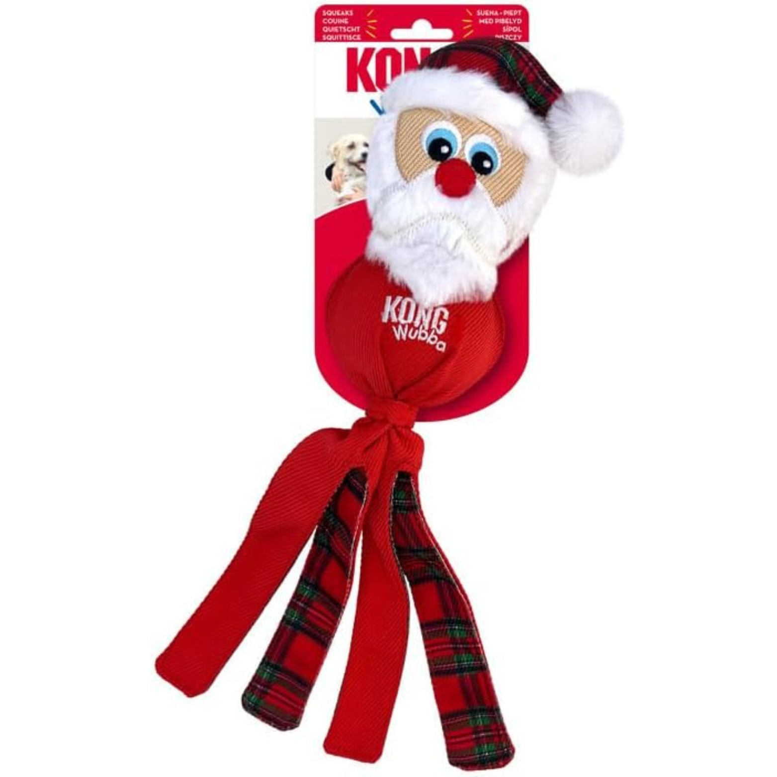 KONG Holiday Wubba Dog Toy