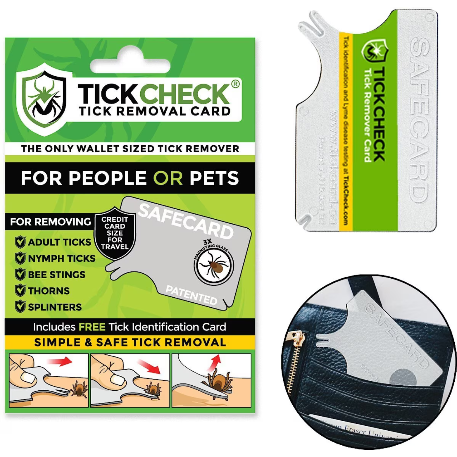 TickCheck Wallet Sized Tick Removal Card