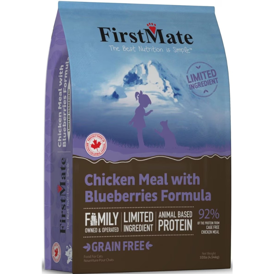 FirstMate Chicken Meal with Blueberries Formula Limited Ingredient Diet Grain-Free Dry Cat Food