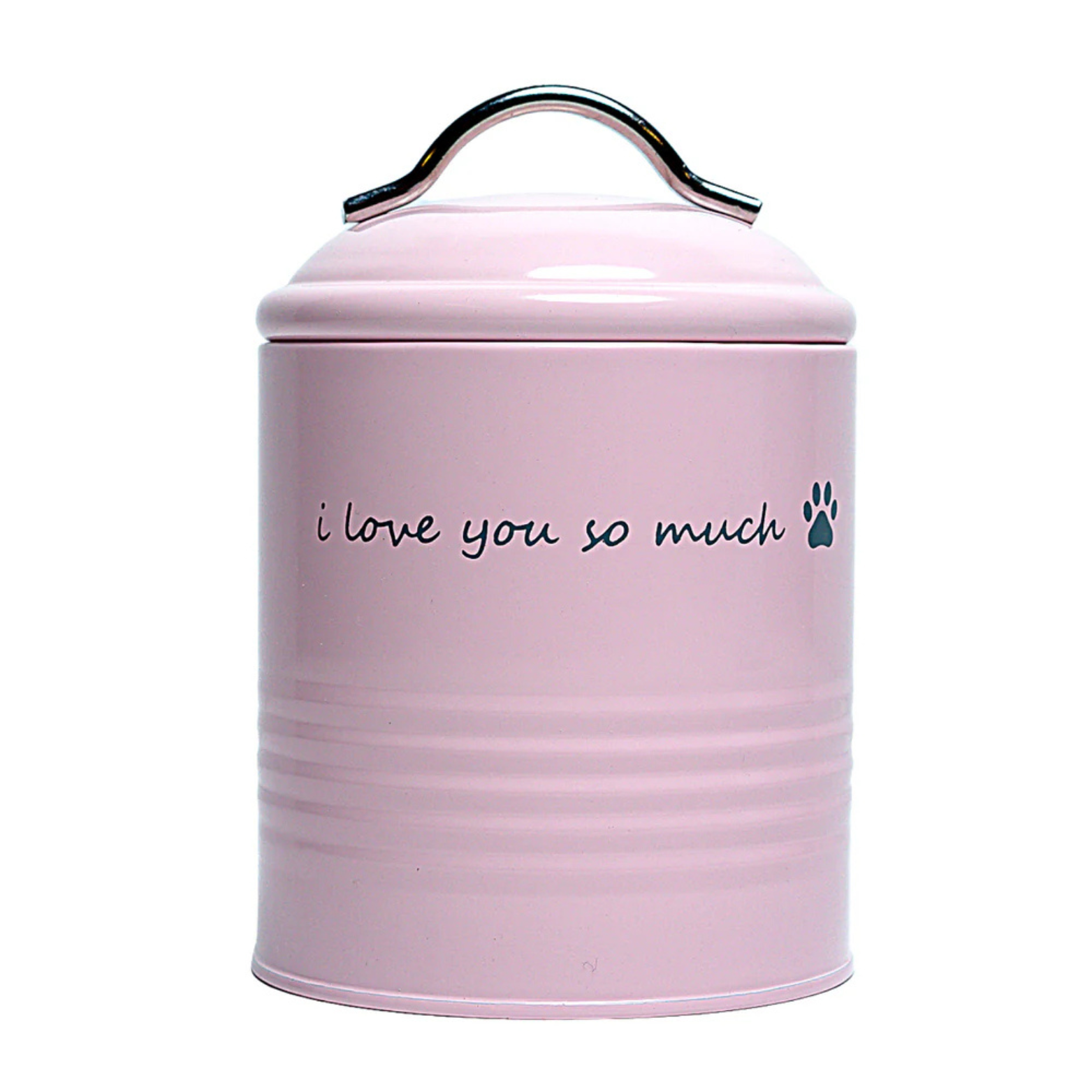 Jojo Modern Pets "I Love You So Much" Dog Treat Printed Canister