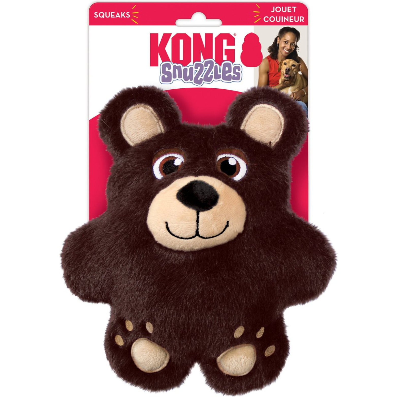 KONG Snuzzle Bear Dog Toy Medium