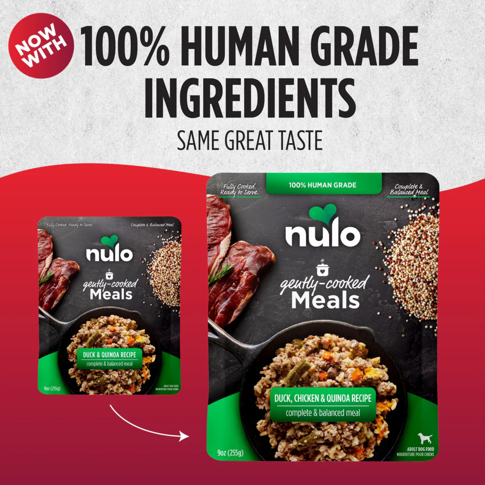 Nulo Freestyle Gently Cooked Meals Duck, Chicken & Quinoa Recipe 9 oz