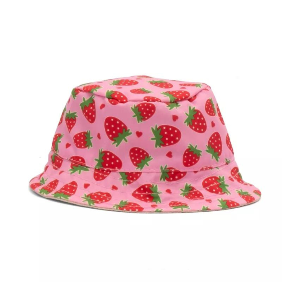 The Worthy Dog Strawberries Bucket Hat Dog Accessory