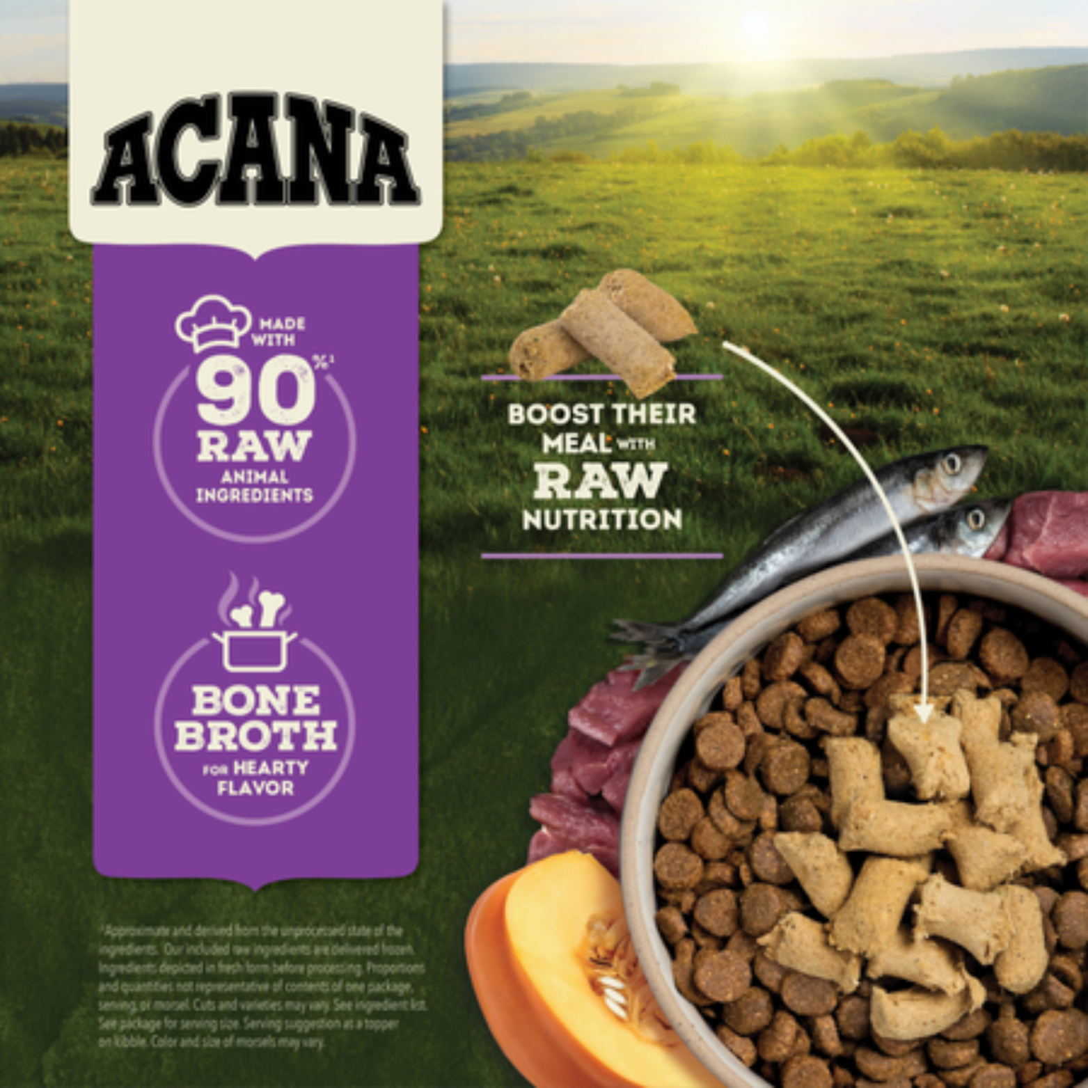 Acana Duck Recipe Morsels Grain-Free Freeze-Dried Dog Food & Topper 8-oz