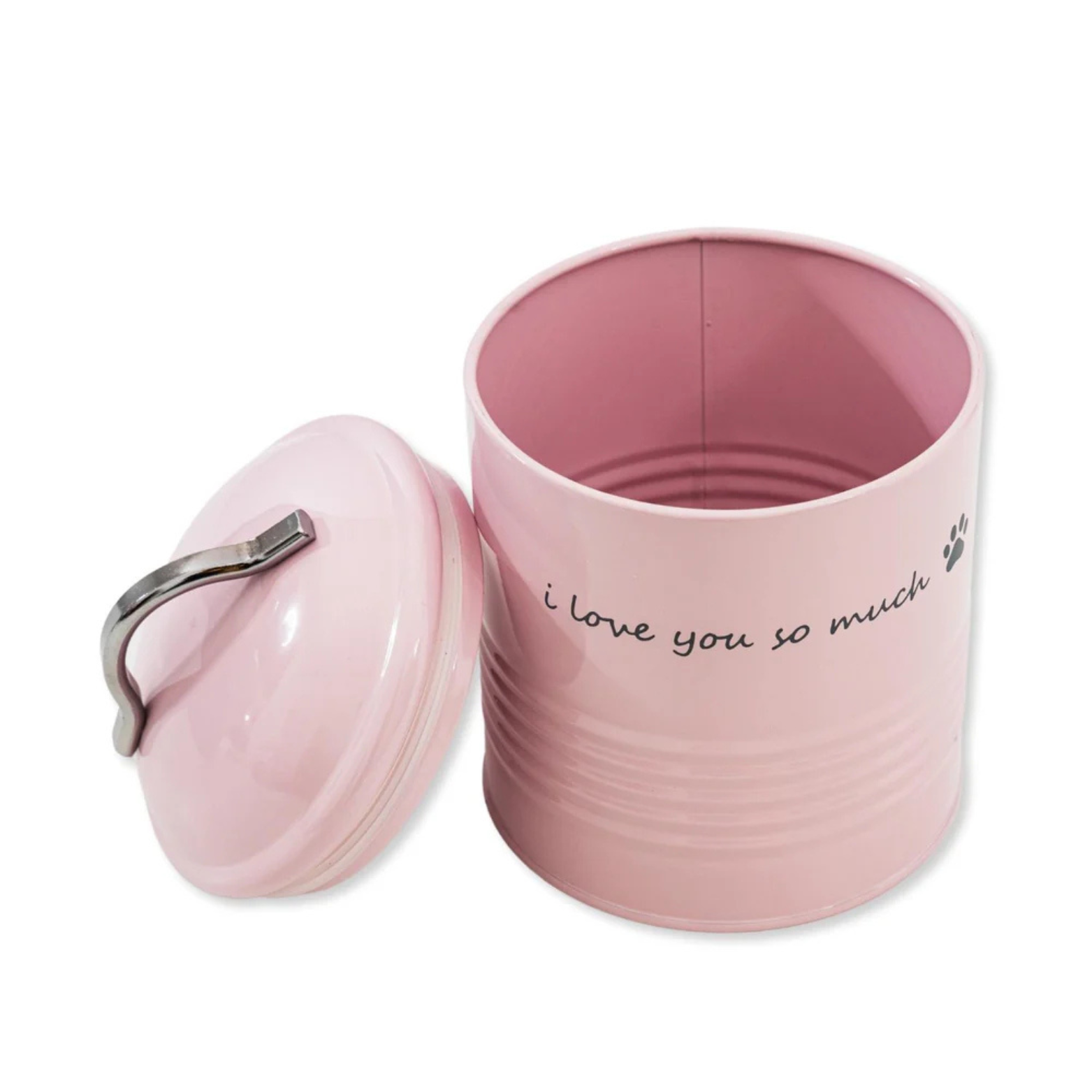 Jojo Modern Pets "I Love You So Much" Dog Treat Printed Canister