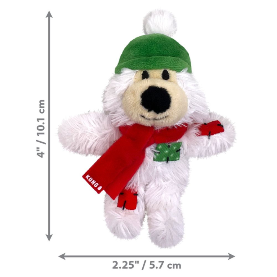 KONG Cat Holiday Softies Bear Assorted