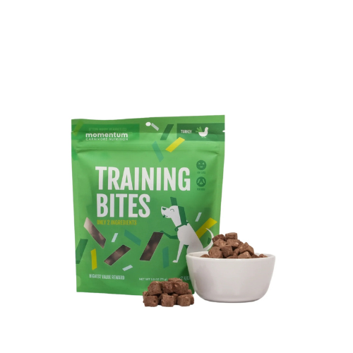 Momentum Freeze-Dried Turkey Training Bites Dog and Cat Treat 2.5oz