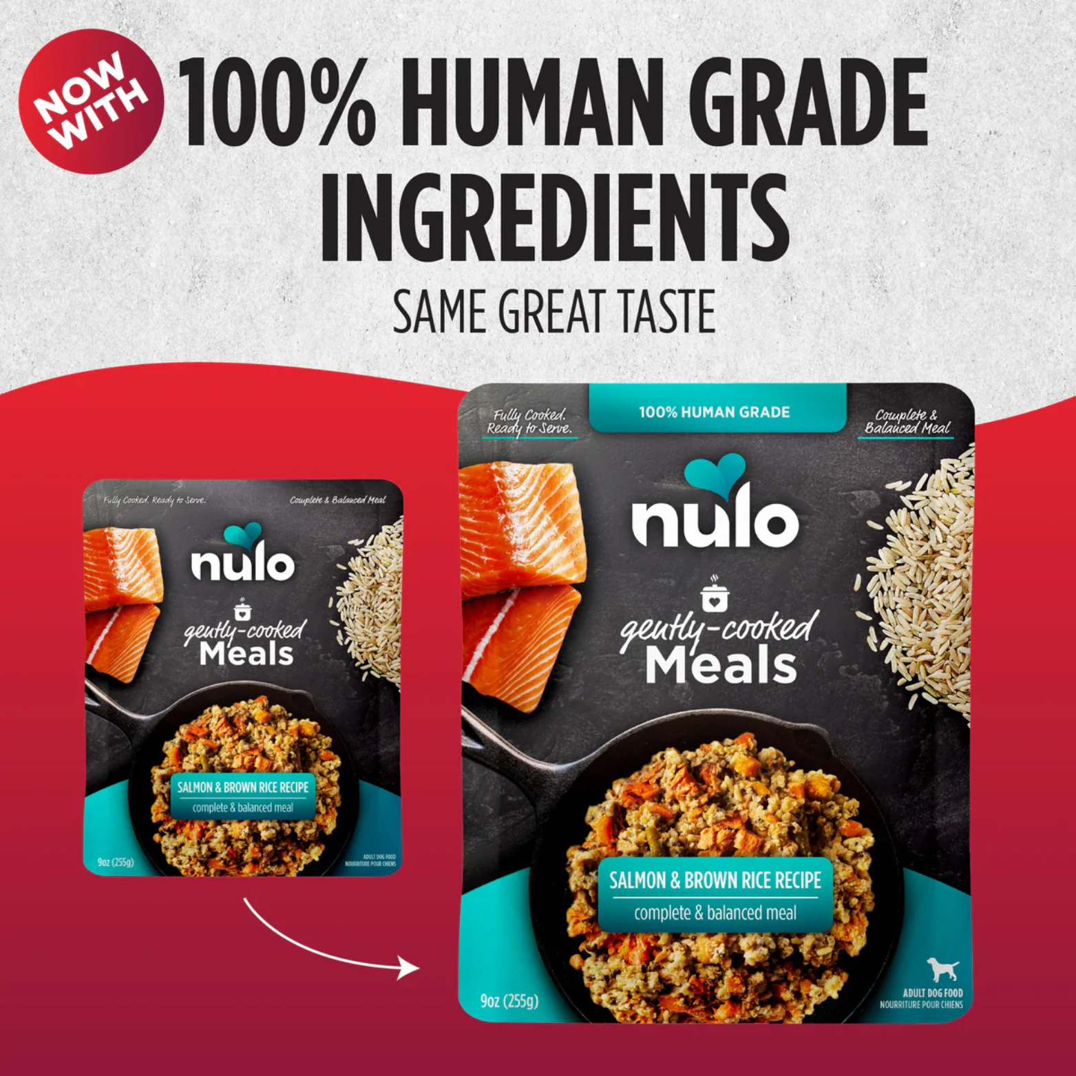 Nulo Freestyle Gently Cooked Meals Salmon & Brown Rice Recipe 9 oz