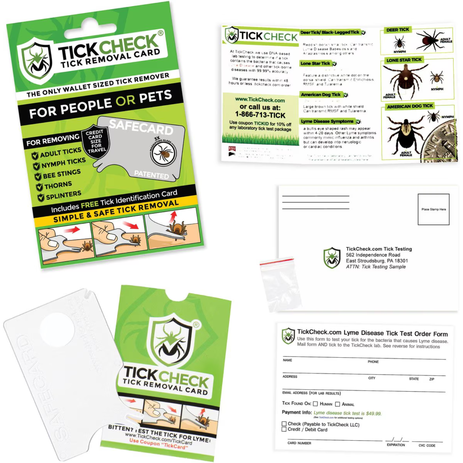 TickCheck Wallet Sized Tick Removal Card