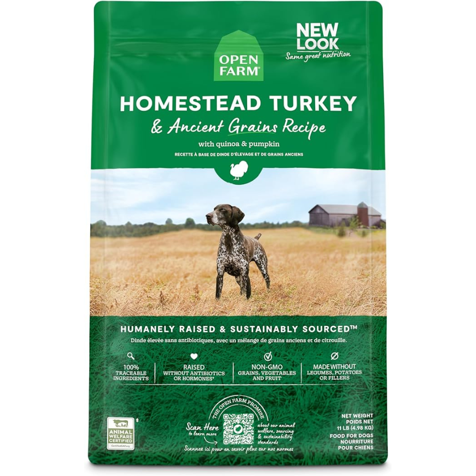 Open Farm Ancient Grains Homestead Turkey Dry Dog Food