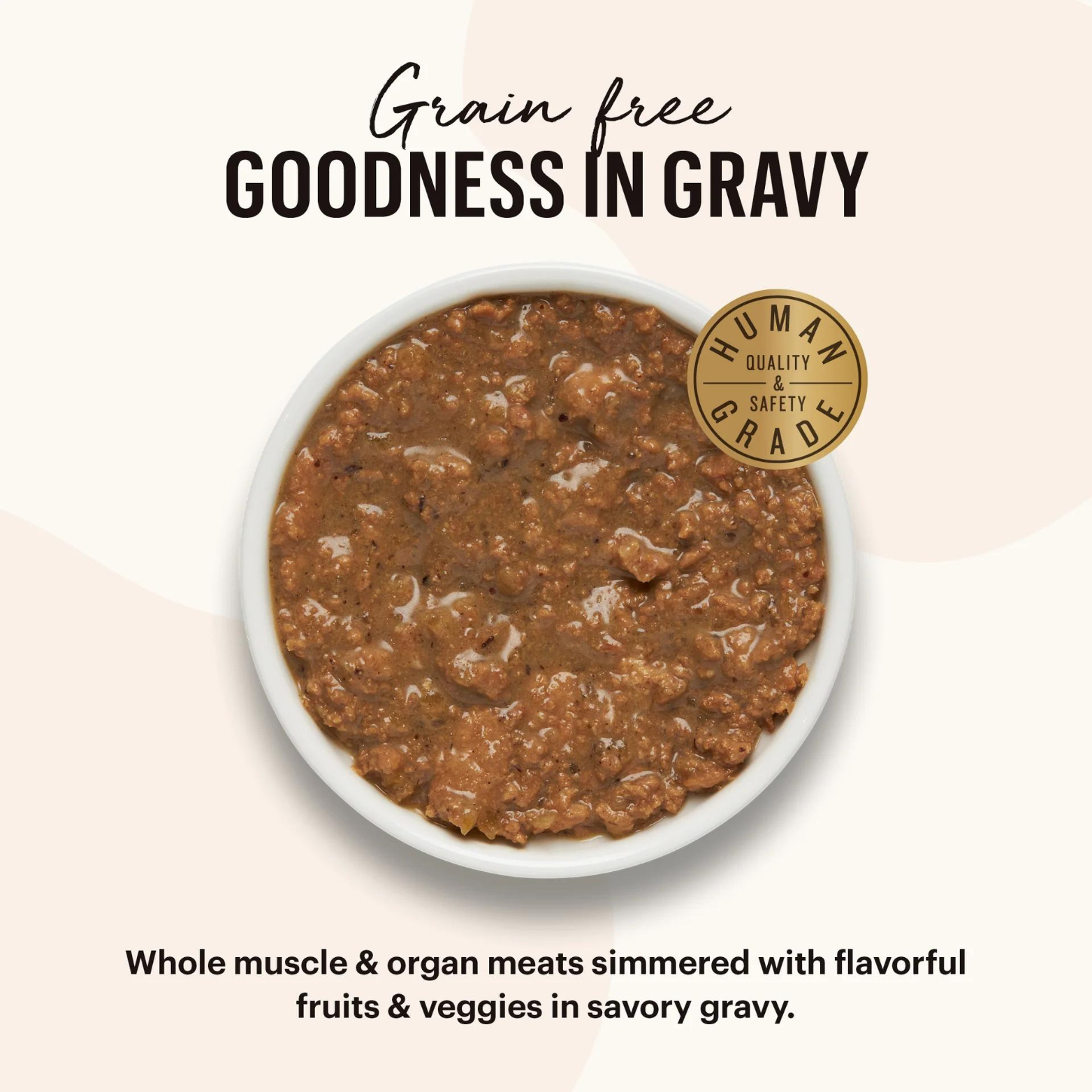 The Honest Kitchen Grain-Free Minced Chicken in Bone Broth Gravy 2.8 oz