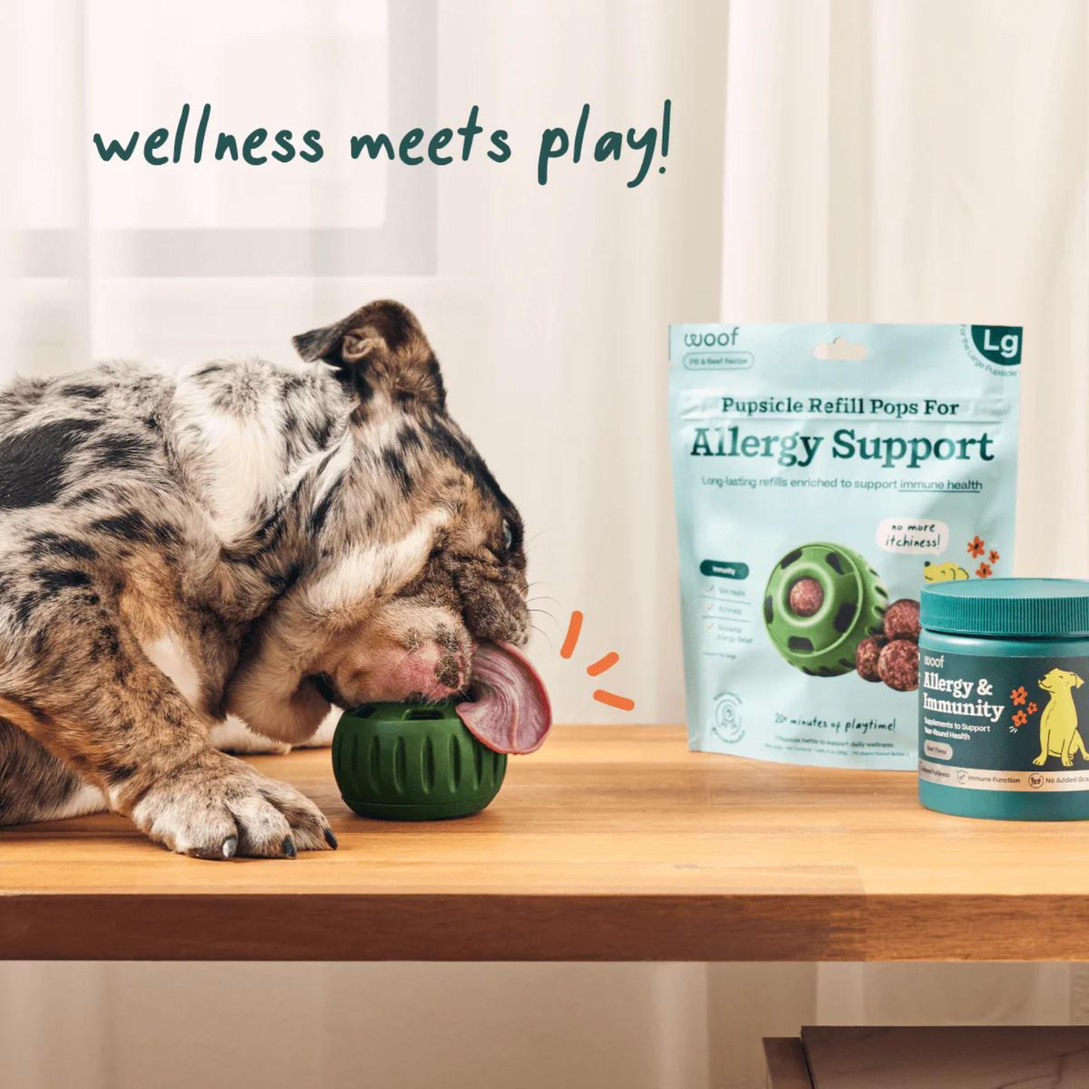 Woof Pet Allergy and Immunity Wellness Pops Dog Treat