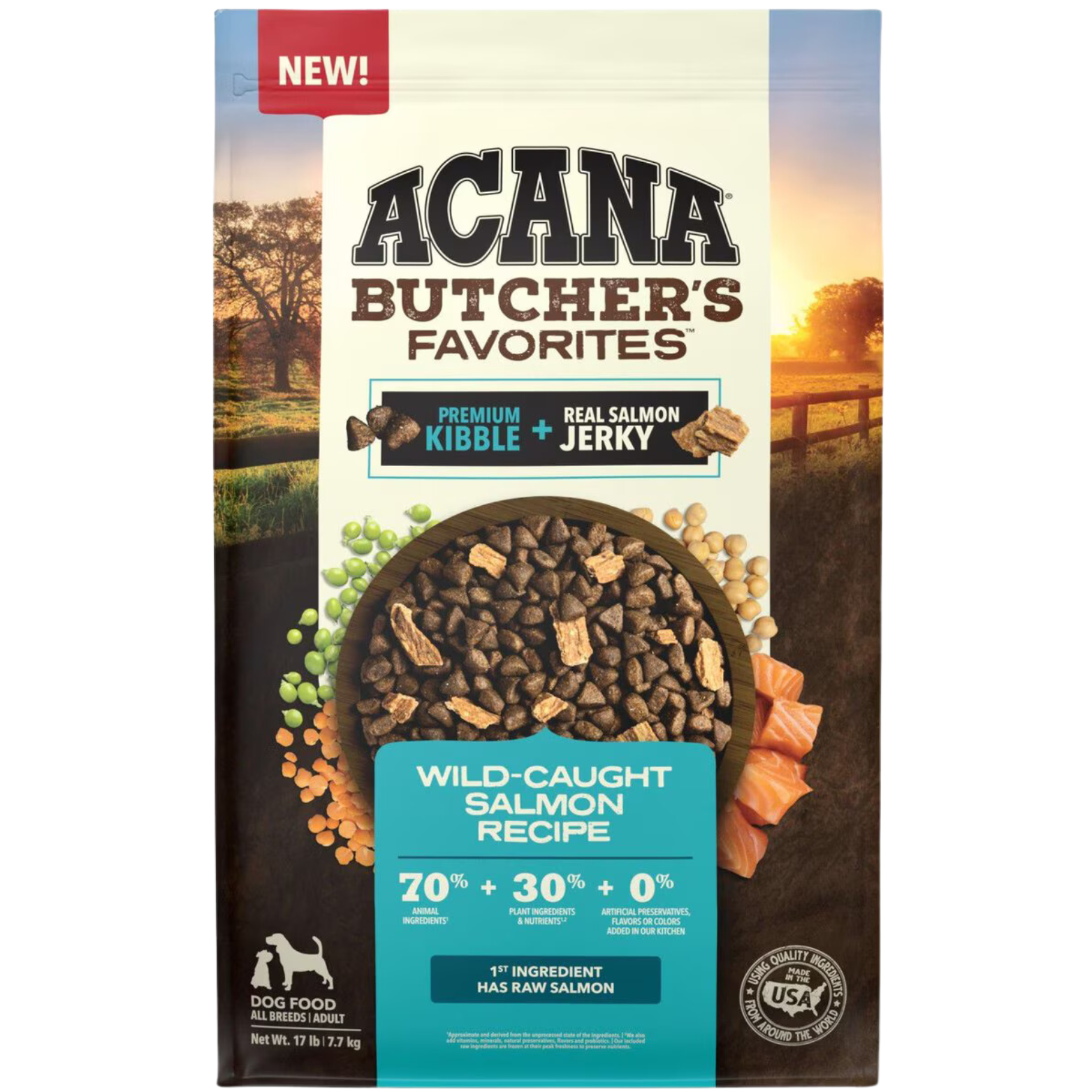 Acana Butcher's Favorites Wild-Caught Salmon Recipe Dry Dog Food