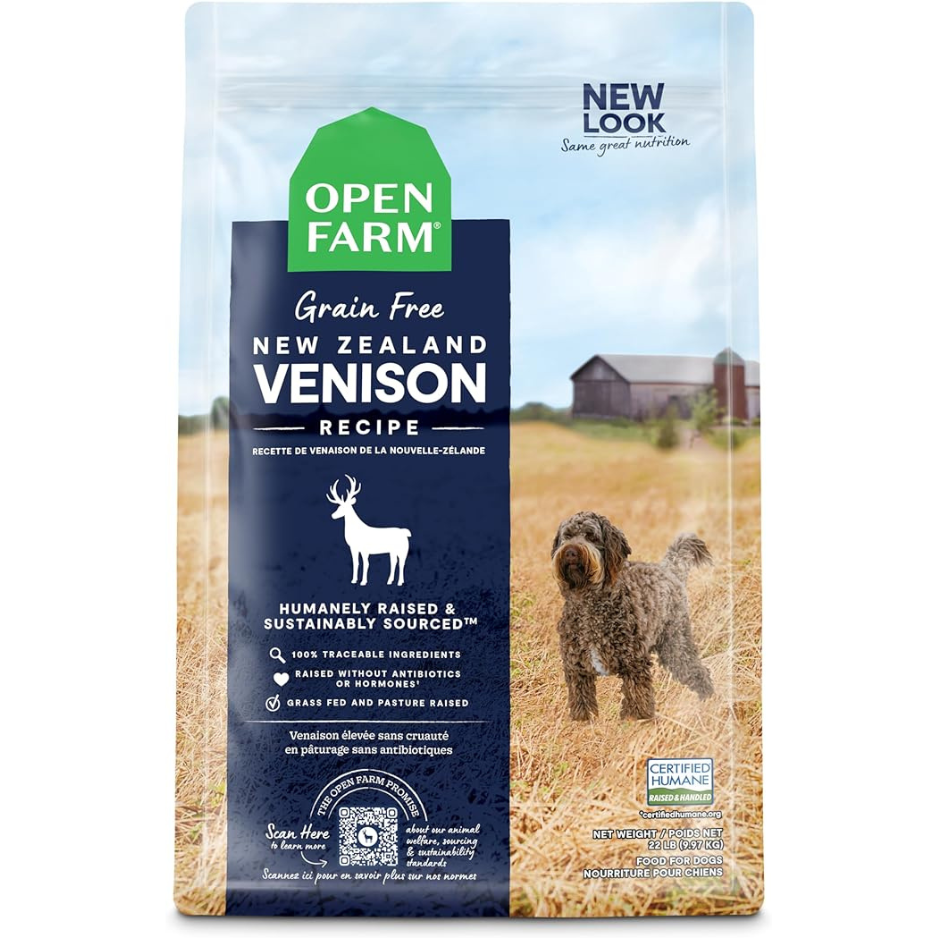 Open Farm Ancient Grains New Zealand Venison Dry Dog Food