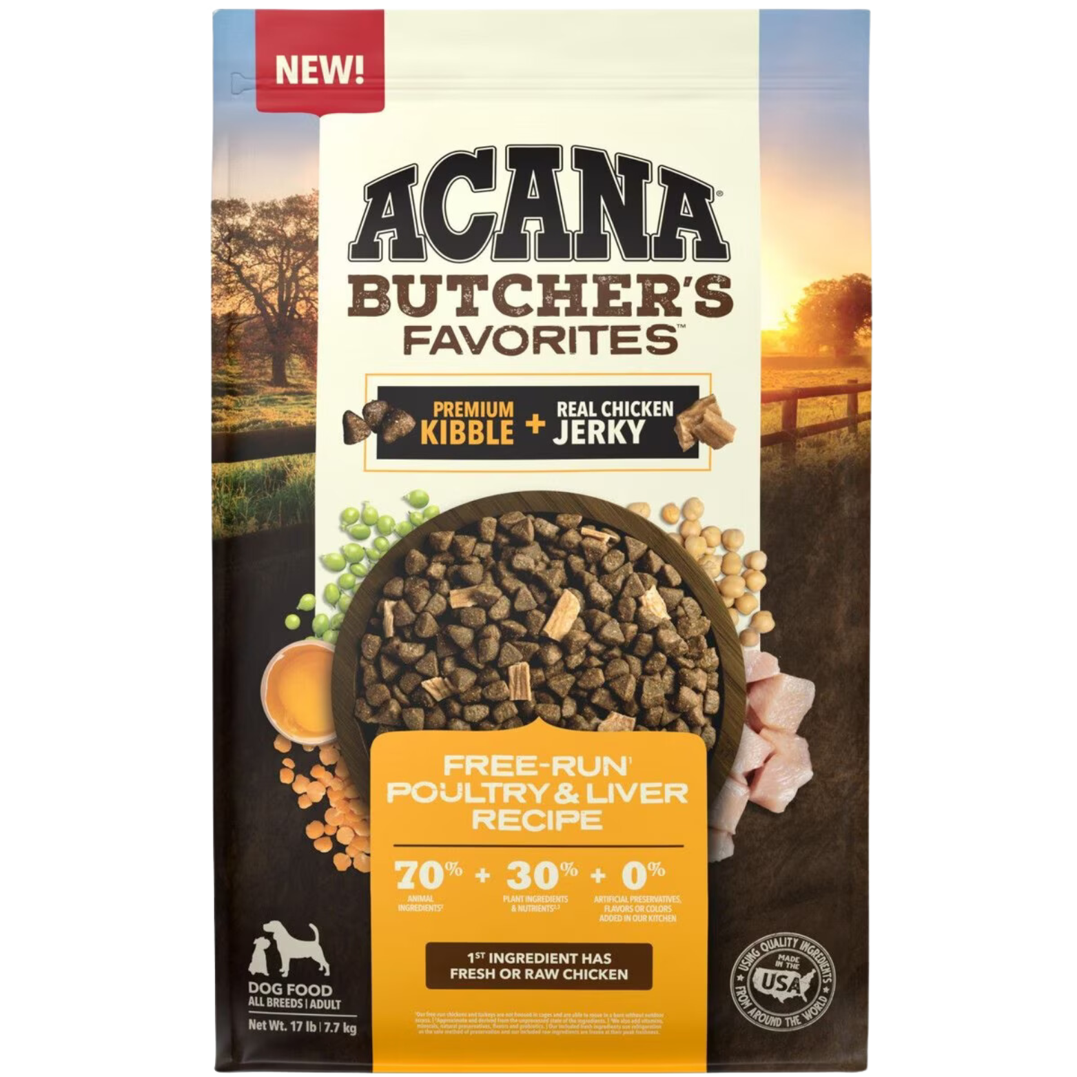 Acana Butcher's Favorites Free-Run Poultry & Liver Recipe Dry Dog Food