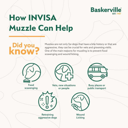 Baskerville INVISA Dog Basket Muzzle