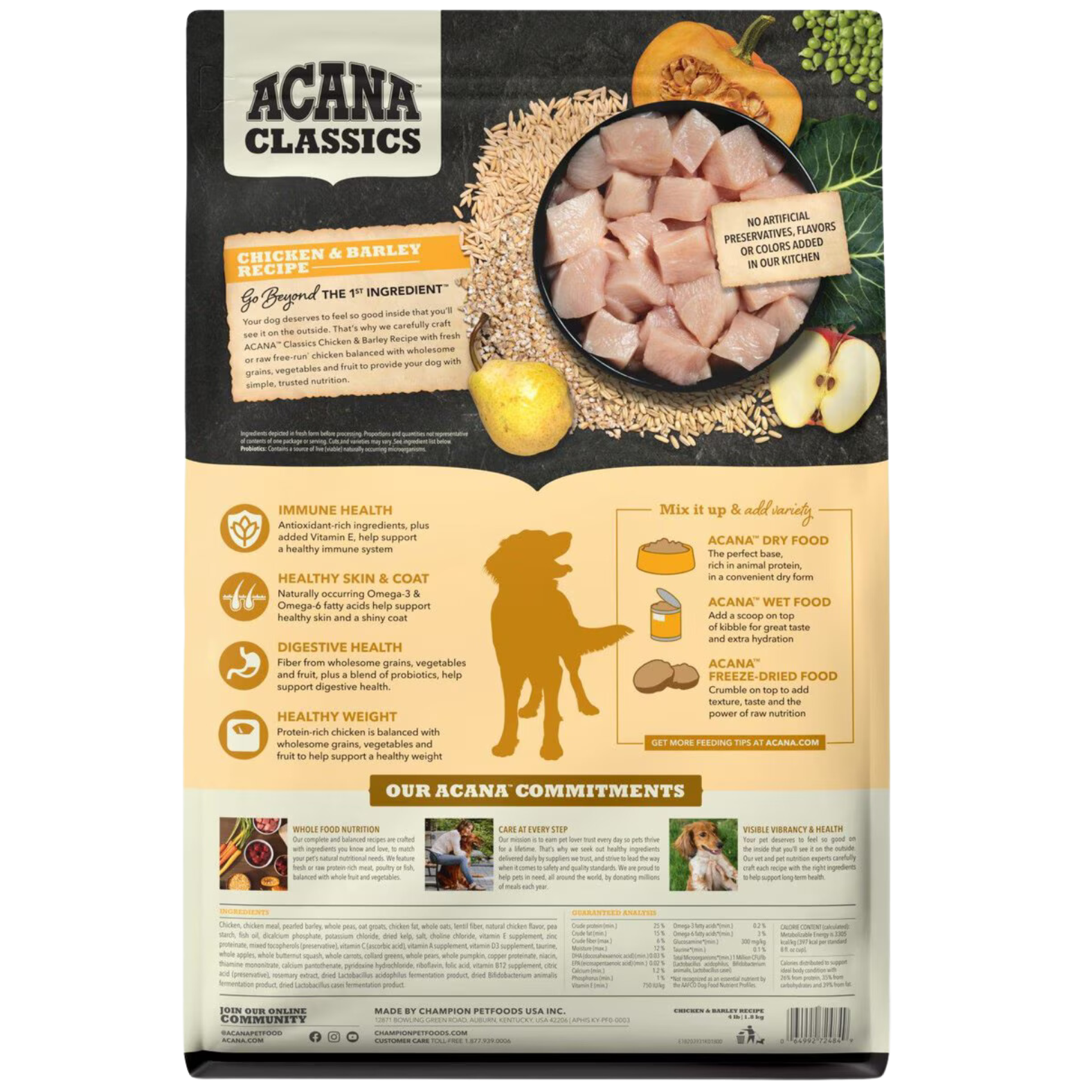 Acana Classics Chicken & Barley Recipe Dry Dog Food