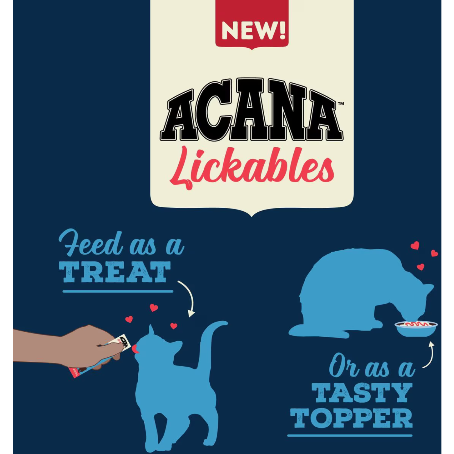 Acana Lickables Variety Pack Cat Treats, 4 oz, 8 count