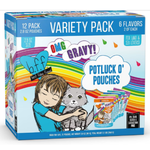 Weruva BFF OMG Potluck O' Pouches Variety Pack Canned Cat Food