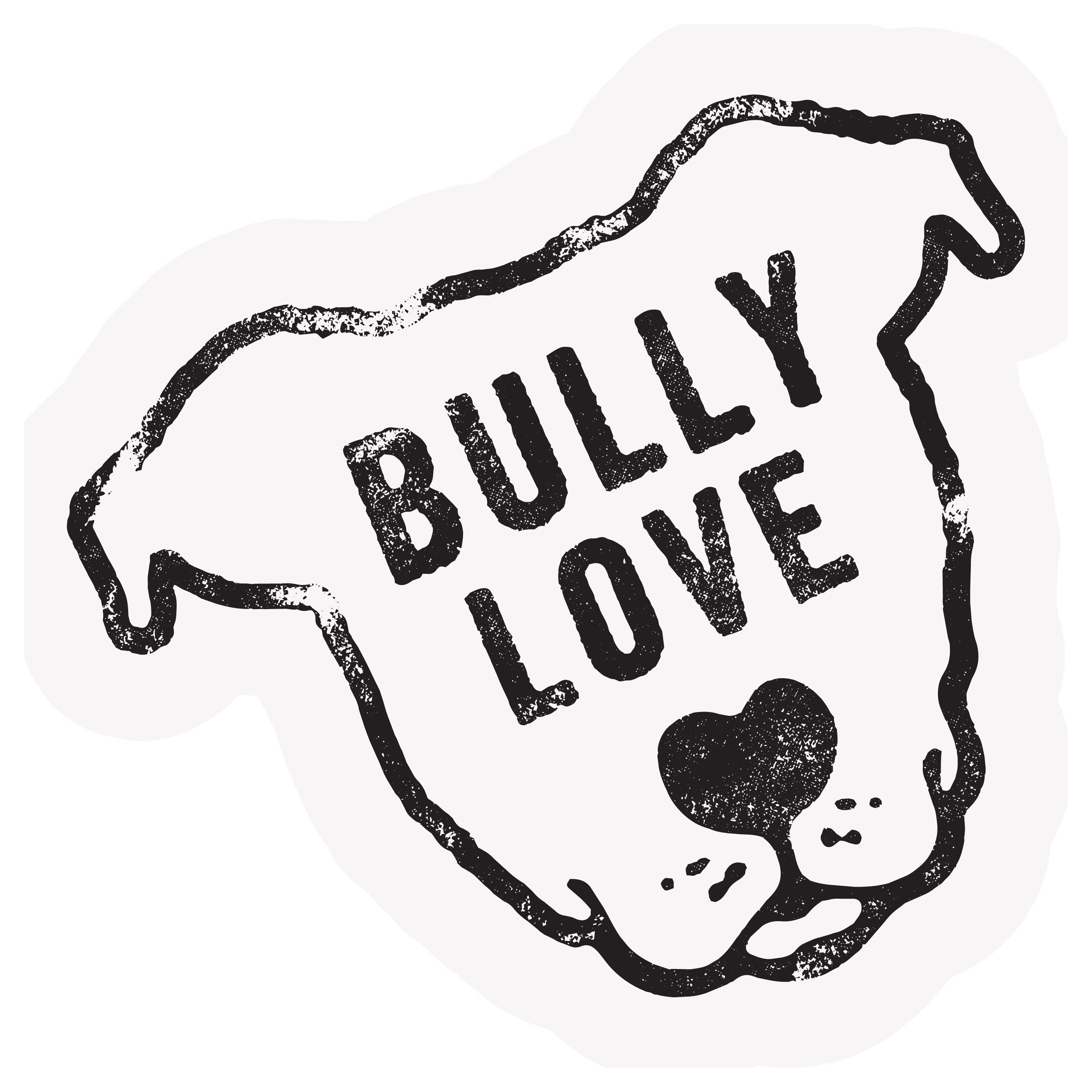 The Pet Foundry Bully Love Vinyl Sticker