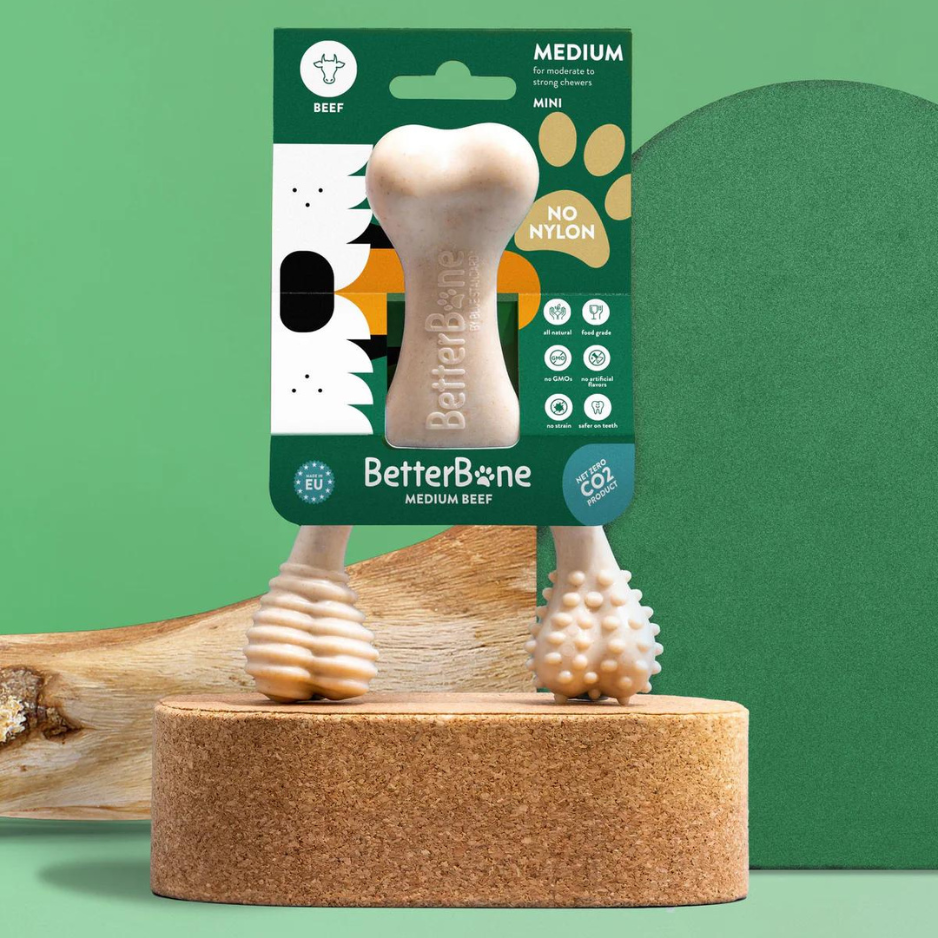 BetterBone Medium Density All-Natural Dog Toy Classic-Hypoallergenic