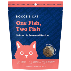 Bocce's Bakery Crunchy One Fish Two Fish Cat Treats, 2oz