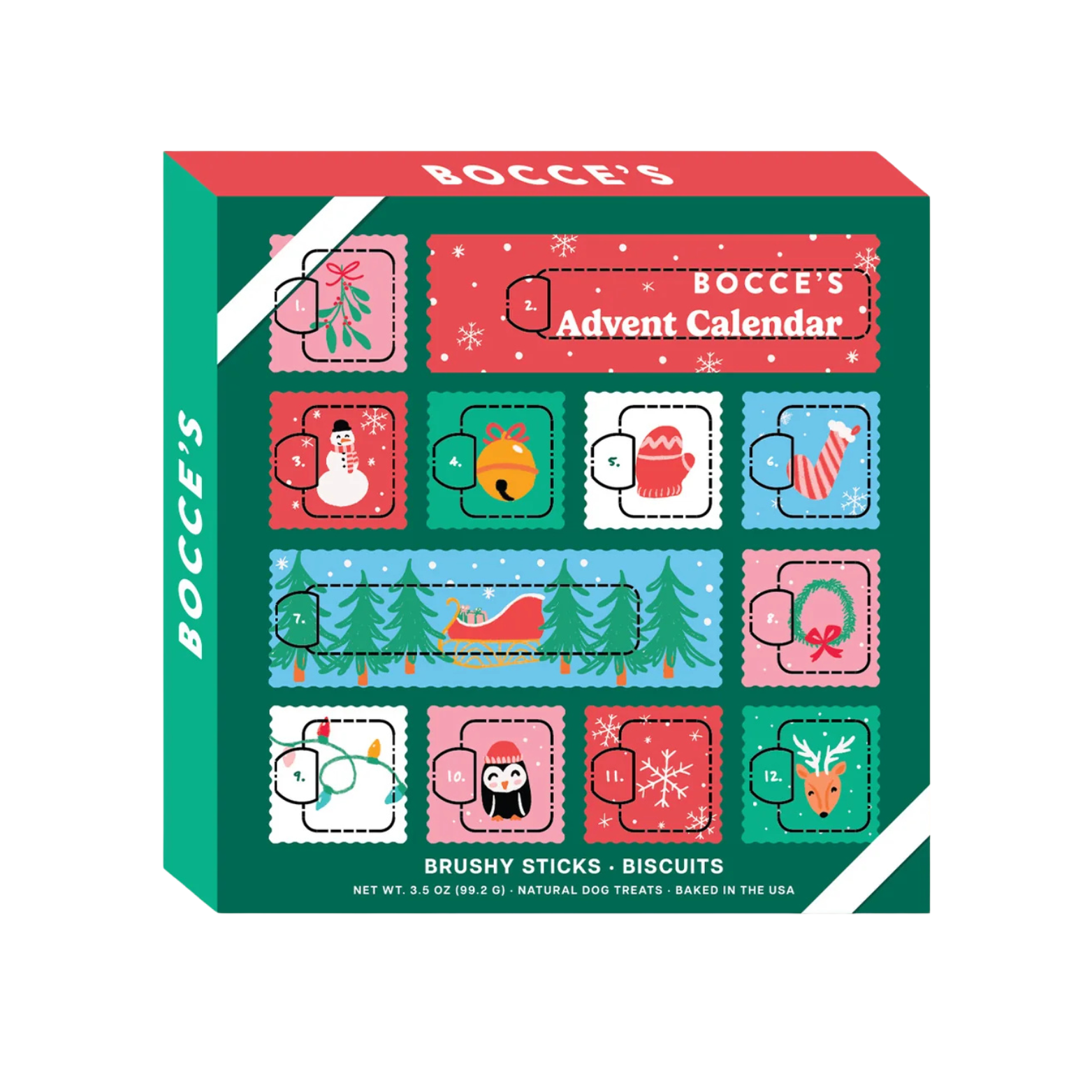 Bocce's Bakery Holiday 12 Day Advent Calendar Dog Treats