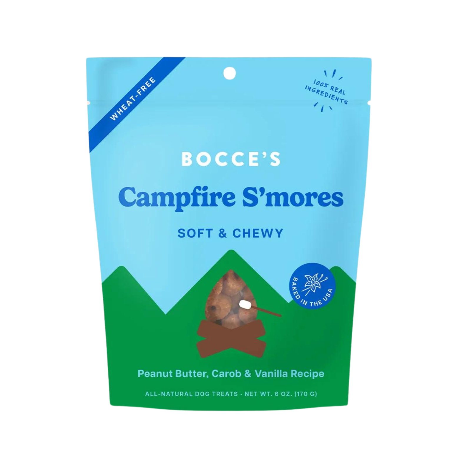 Bocce's Campfire S'mores Soft & Chewy Dog Treats 6 oz