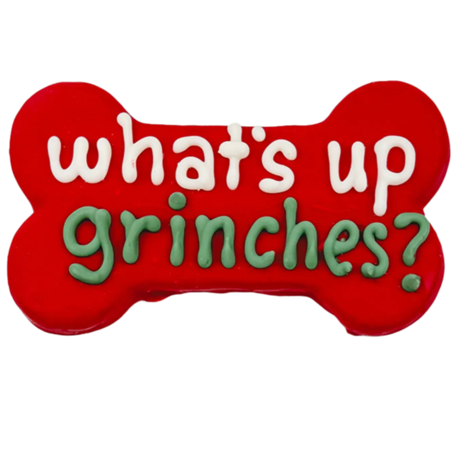 Bosco & Roxy's What Up Grinches? 6" Bone Holiday Gourmet Cookie