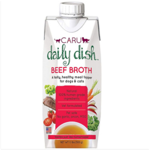 Caru Daily Dish Beef Broth for Dogs & Cats 1.1 lbs - Mutts & Co.