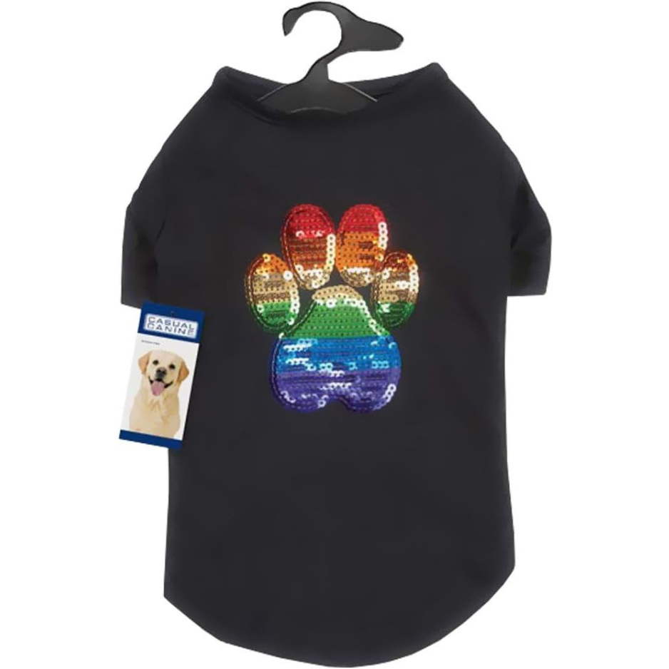 Casual Canine Puppy Pride Sequin Dog Tee