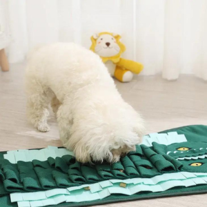 Cheerhunting Snuffy Crocodile Interactive Snuffle Feeding Mat For Dogs