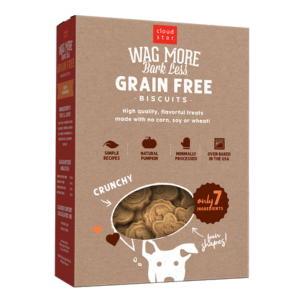 Cloud Star Wag More Bark Less Grain-Free Oven Baked with Pumpkin Dog Treats 14 oz - Mutts & Co.