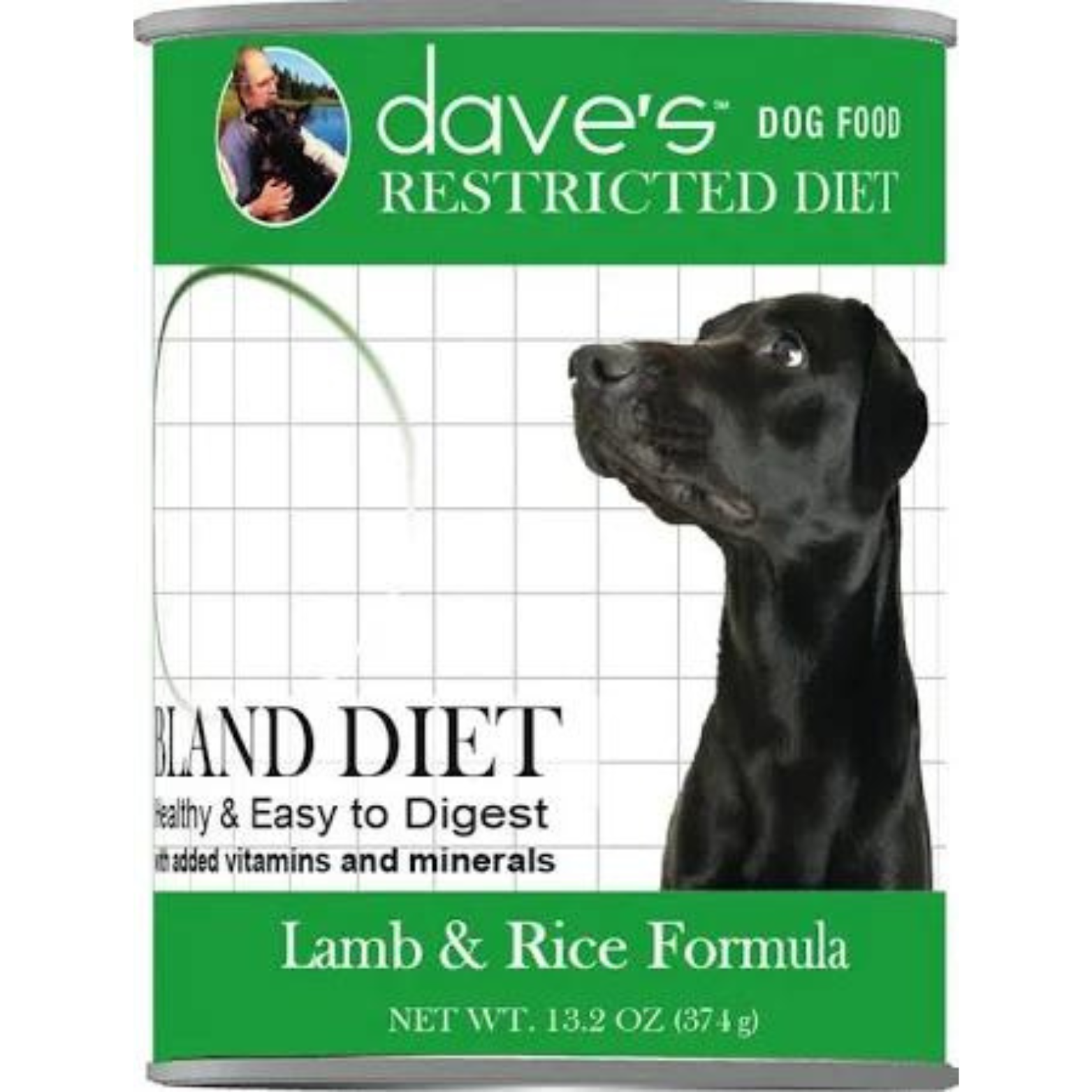 Dave's Pet Food Restricted Diet Lamb & Rice Delicate Dinner Canned Dog Food, 13-oz