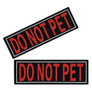 Dogline Removeable 3D Patches - Set of 2 "Do Not Pet"