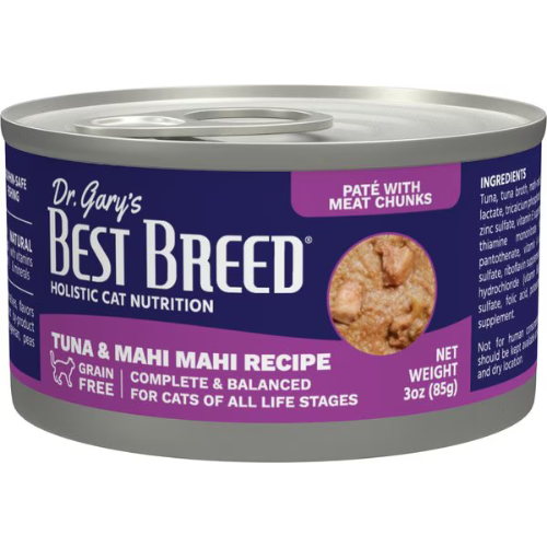 Dr. Gary's Best Breed Tuna & Mahi Mahi Grain-Free Pate Wet Cat Food