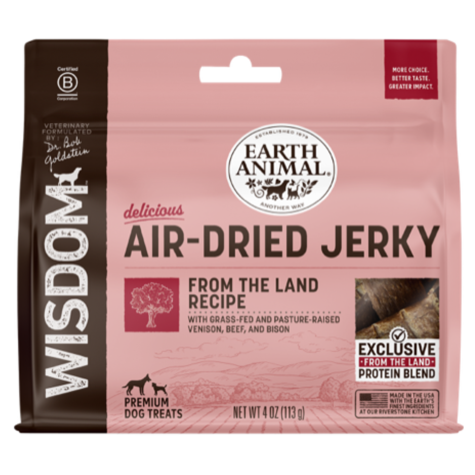 Earth Animal Wisdom Air-Dried Jerky for Dogs From the Land