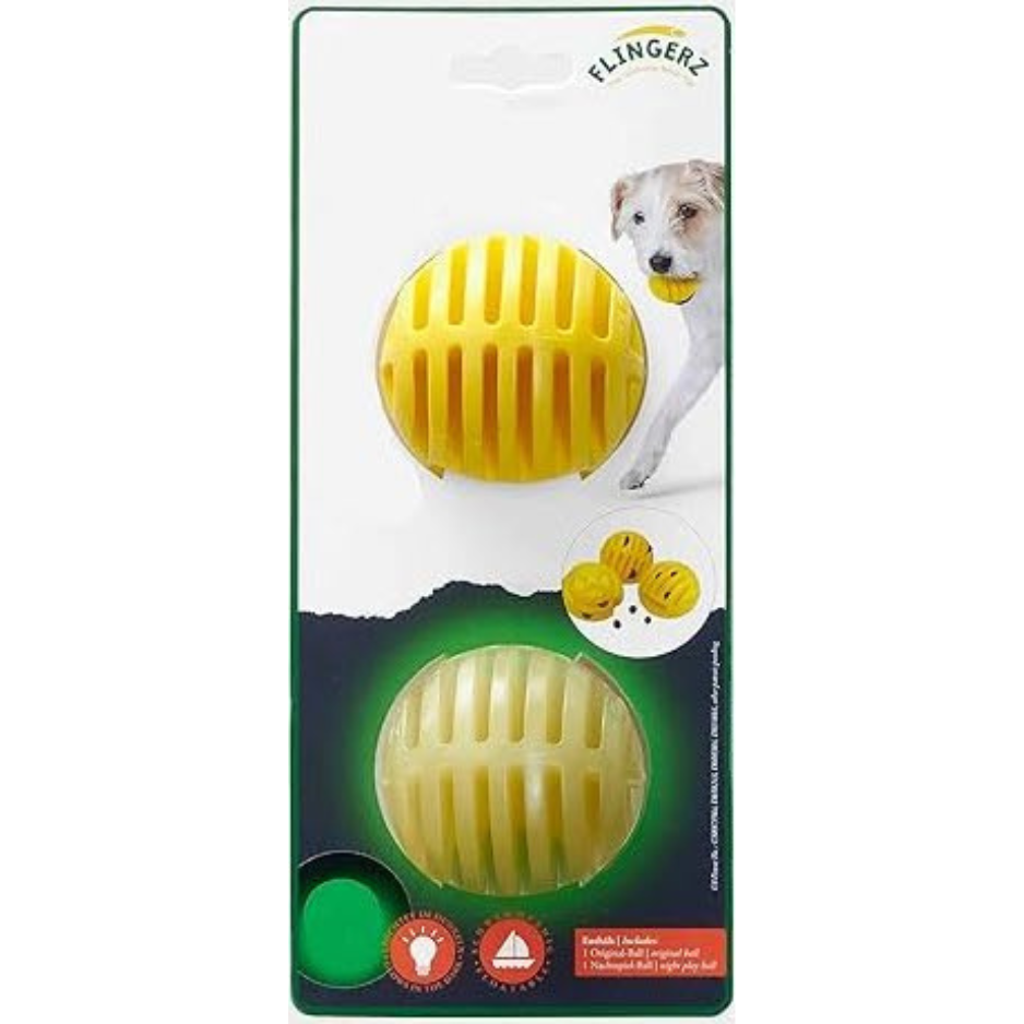 Flingerz Ball (Yellow & Glow in the Dark) 2 pack