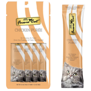 Fussie Cat Chicken Puree Cat Treats, 2 oz