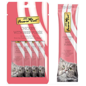 Fussie Cat Chicken & Beef Puree Cat Treats